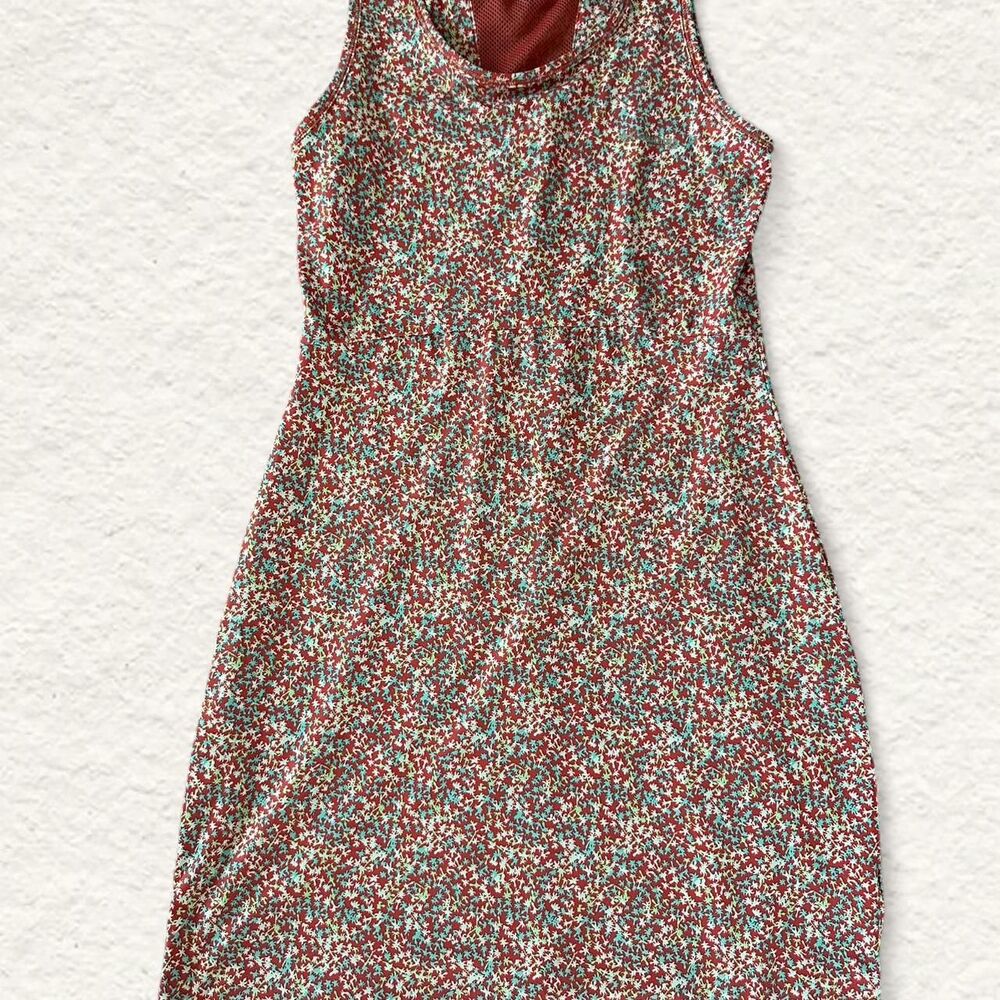 Columbia Sleeveless Midi Sundress Size XS Pink Blue White UPF 50